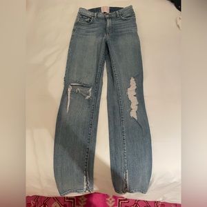 REVICE split hem jeans